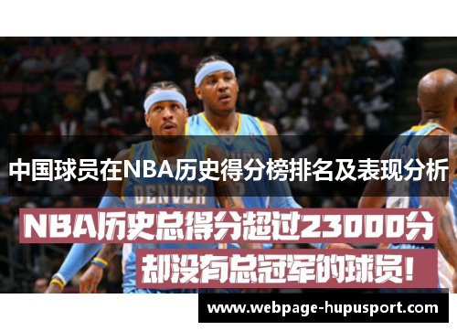 中国球员在NBA历史得分榜排名及表现分析